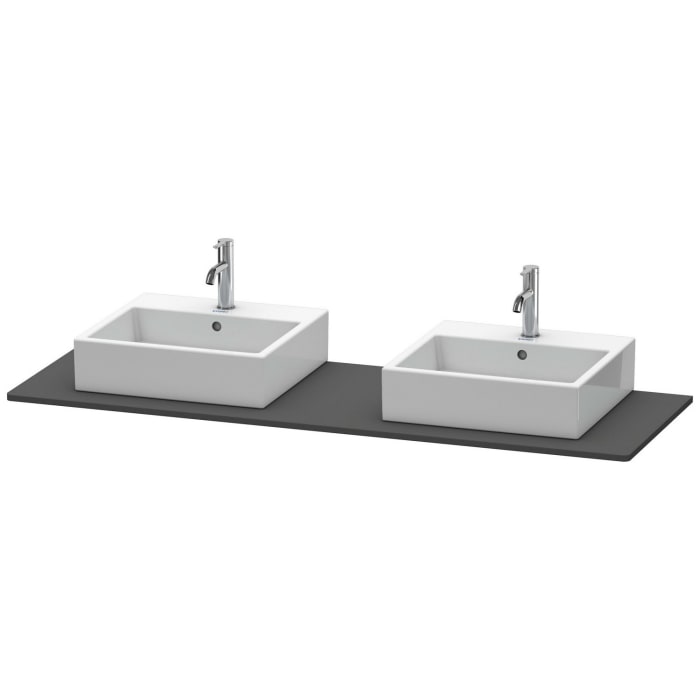 Duravit XSquare Konsole 160 cm, mit zwei Ausschnitten