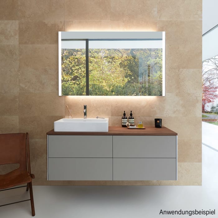 Duravit XSquare Badspiegel mit LED-Beleuchtung in 120 x 80 cm