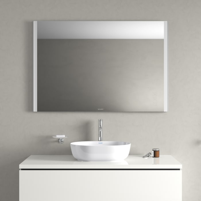 Duravit XSquare Badspiegel mit LED-Beleuchtung in 120 x 80 cm