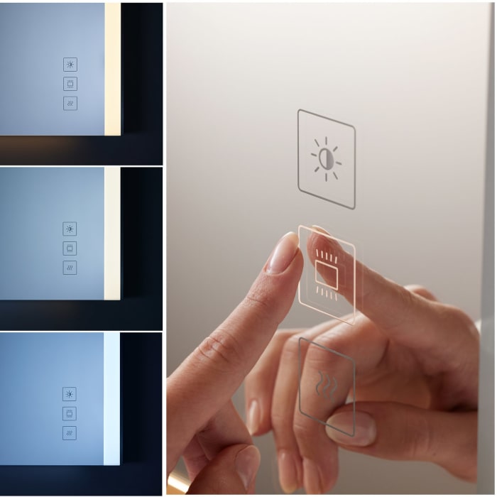 Duravit XSquare Badspiegel mit LED-Beleuchtung in 160 x 80 cm