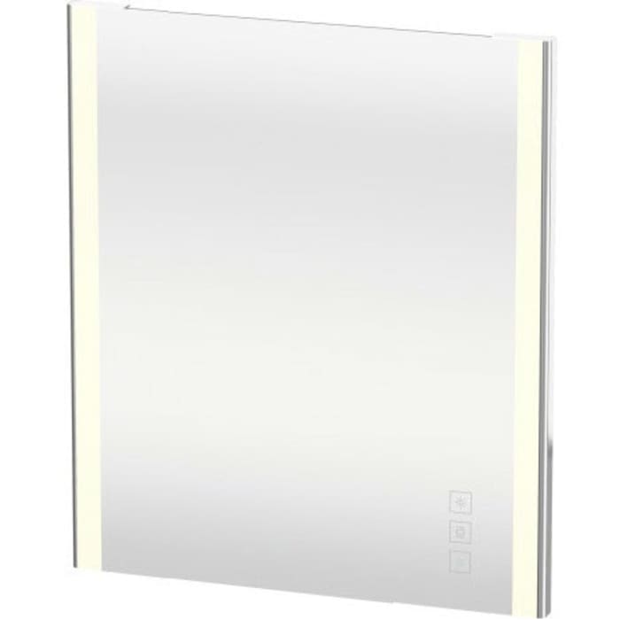 Duravit XSquare Badspiegel mit LED-Beleuchtung in den Maßen 80 x 80 cm