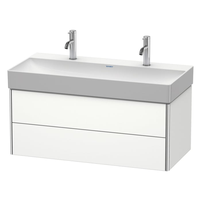 Duravit XSquare Waschtischunterbau wandhängend 98,4 cm, mit 2 Schubkästen
