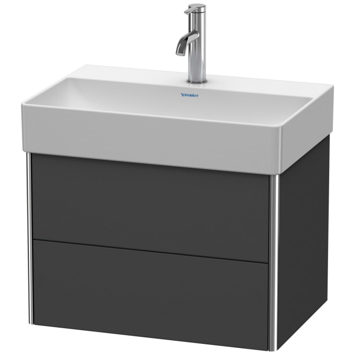 Duravit XSquare Waschtischunterbau wandhängend Compact 58,4 cm, mit 2 Schubkästen