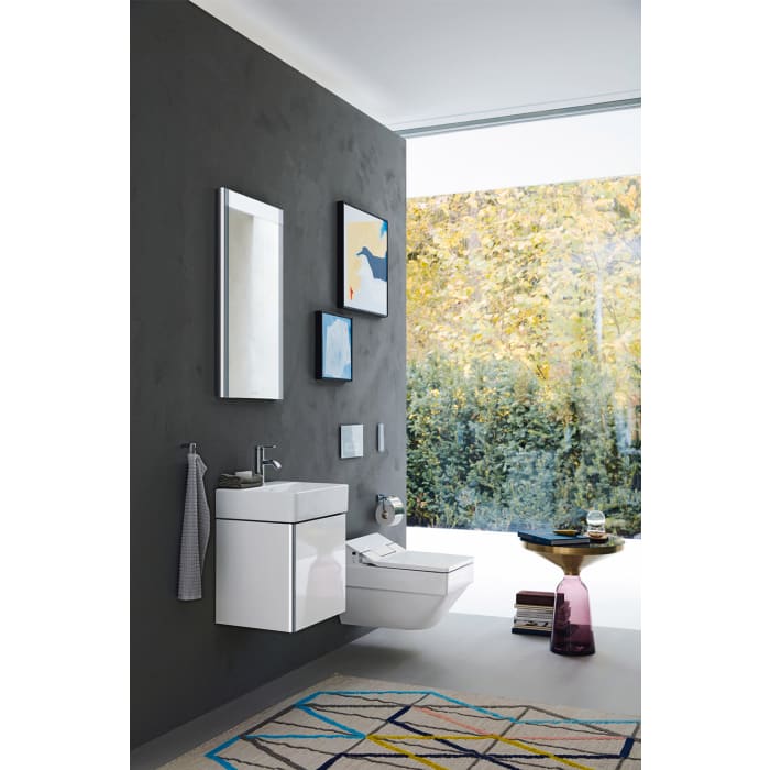 Duravit XSquare Waschtischunterbau wandhängend mit 1 Tür, Türanschlag links