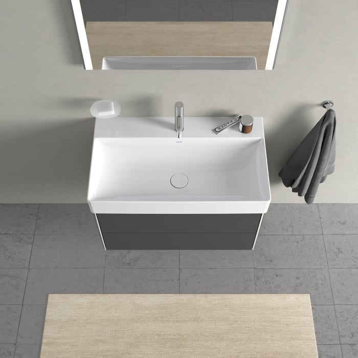 Duravit XSquare Waschtischunterbau wandhängend 78,4 cm, mit 2 Schubkästen