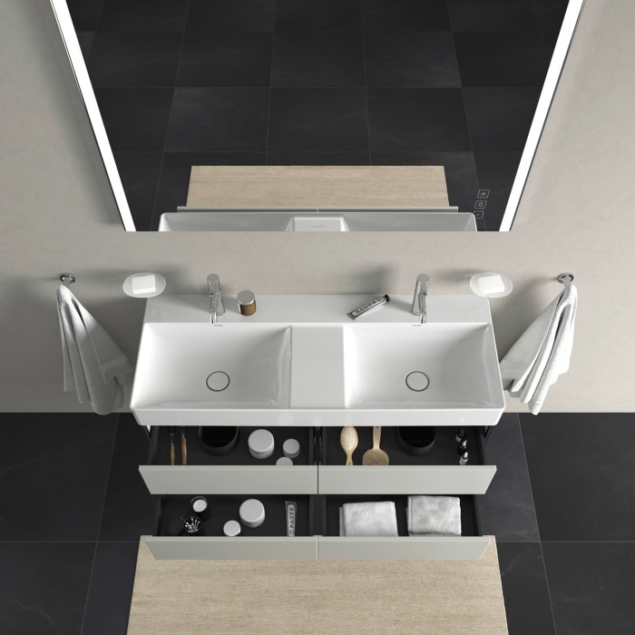 Duravit XSquare Waschtischunterbau wandhängend 118,4 cm, mit 4 Schubkästen