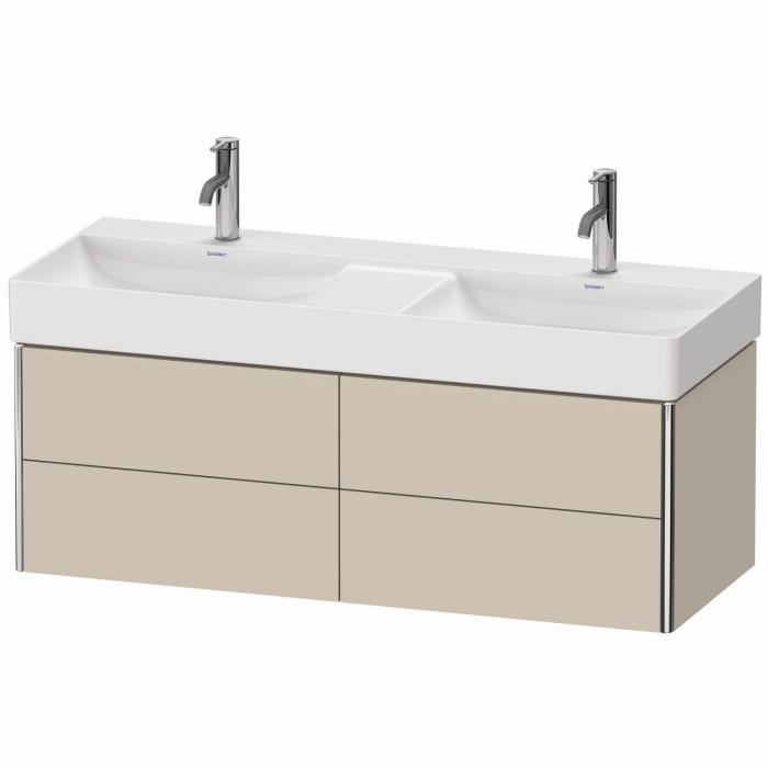 Duravit XSquare Waschtischunterbau wandhängend 118,4 cm, mit 4 Schubkästen