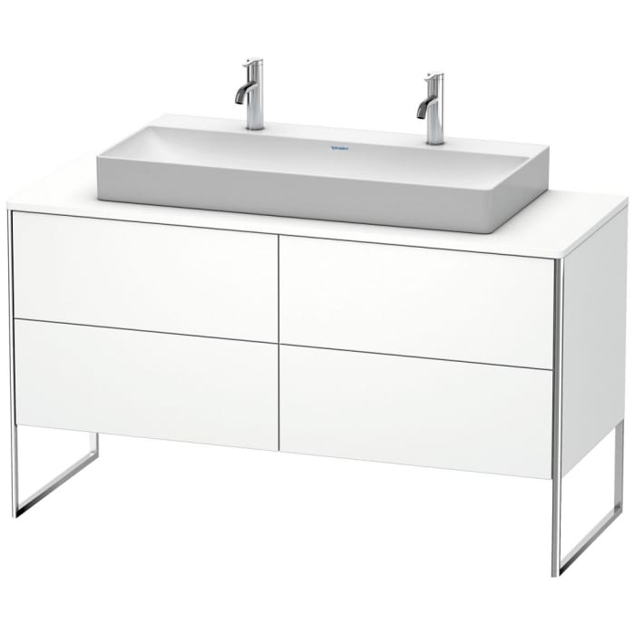 Duravit XSquare Waschtischunterbau für Konsole stehend 140 cm mit 4 Auszüge, für Becken mittig