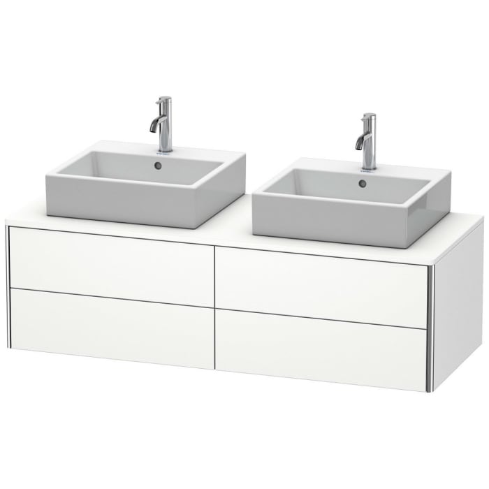 Duravit XSquare Waschtischunterbau für Konsole wandhängend 140 cm, mit 4 Schubkästen, für 2 Becken