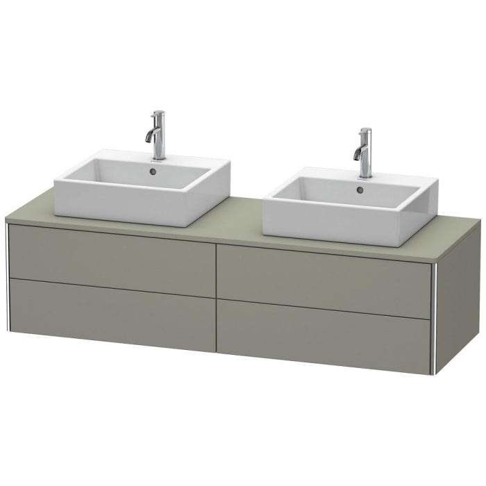Duravit XSquare Waschtischunterbau für Konsole wandhängend 160 cm, mit 4 Schubkästen, für 2 Becken
