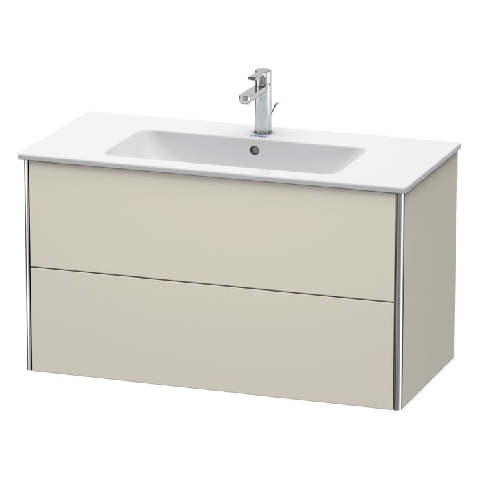 Duravit XSquare Waschtischunterbau wandhängend 101 cm, mit 2 Schubkästen