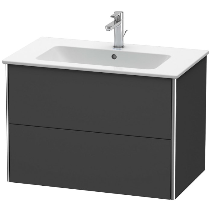 Duravit XSquare Waschtischunterbau wandhängend 81 cm, mit 2 Schubkästen