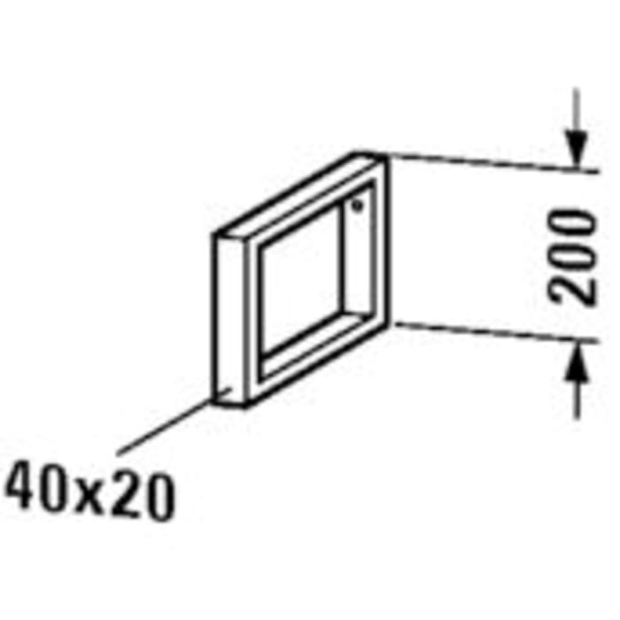 Duravit Konsolenträger Handtuchhalter