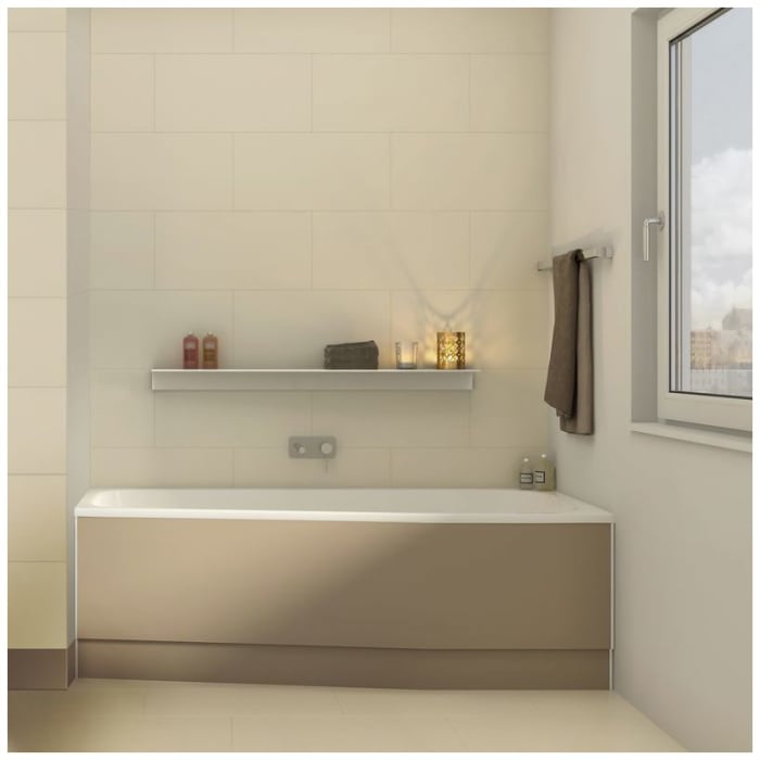 DUSCHOLUX Piccolo 164 Kleinraum Badewanne Einbau Ecke rechts