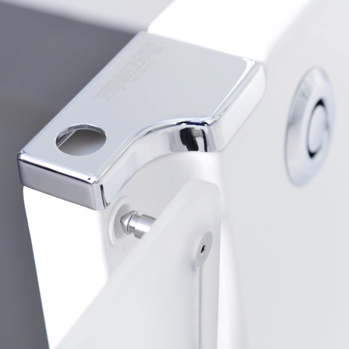 DUSCHOLUX Step-in Pure Badewanne 170 x 75 cm mit integriertem Wasserzulauf, Einstieg links