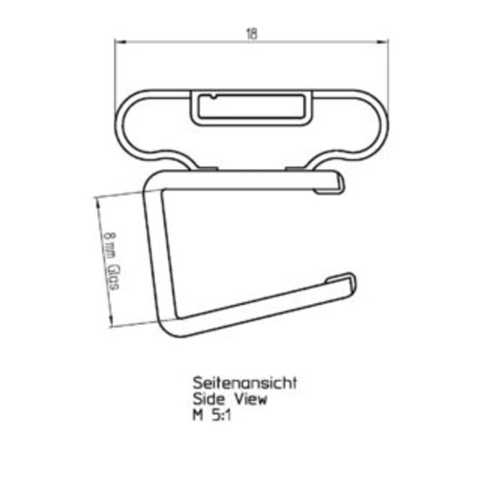 DUSCHOLUX Serie Collection 2 Ersatz-Magnetprofil