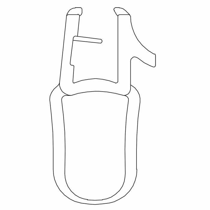 DUSCHOLUX Swingline Ersatz-Wasserabweisprofil für Badewannenaufsatz