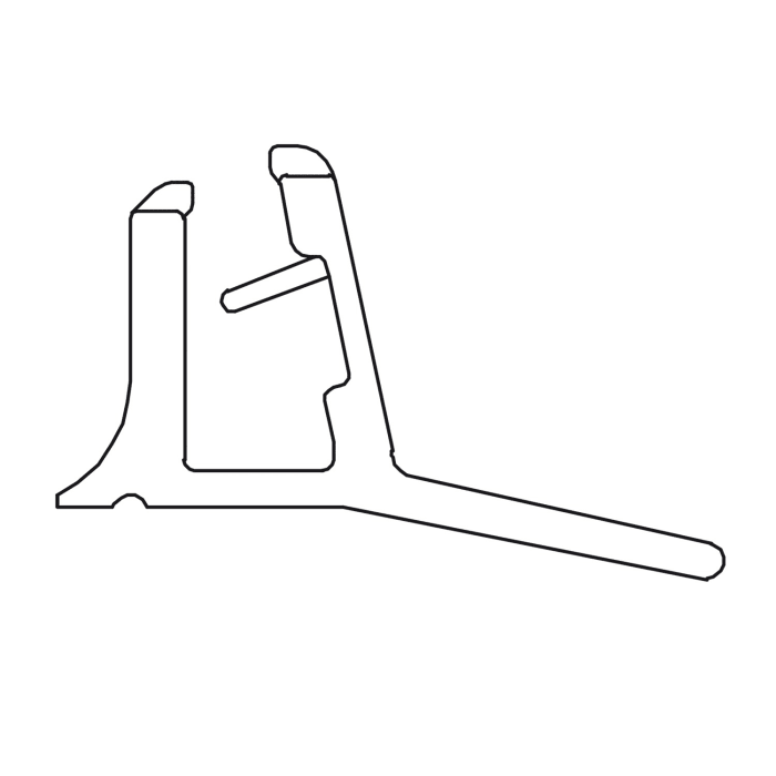 DUSCHOLUX Wasserabweisprofil, links