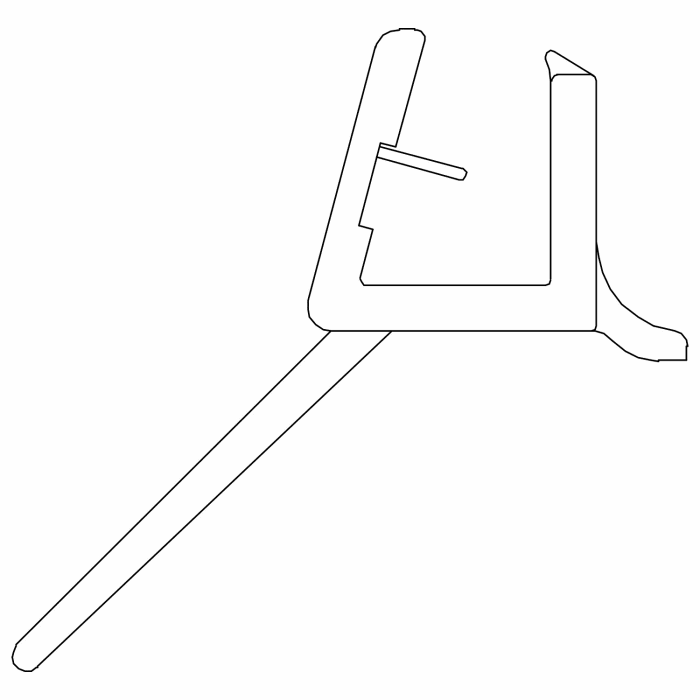 DUSCHOLUX Wasserabweisprofil für Caraibe Zoom Drehtür