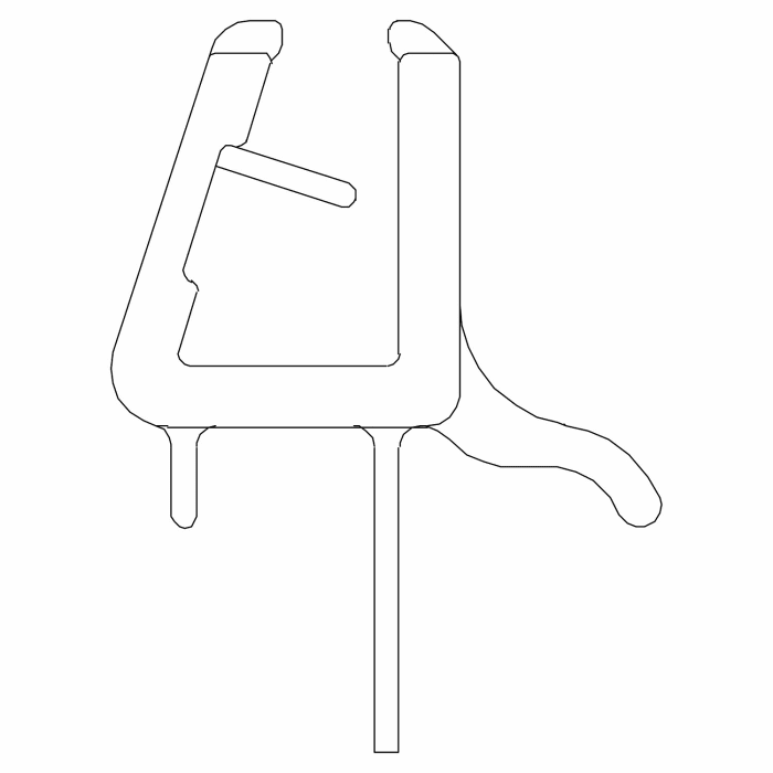 DUSCHOLUX Wasserabweisprofil für Optima Plus Round, Optima Plus Five