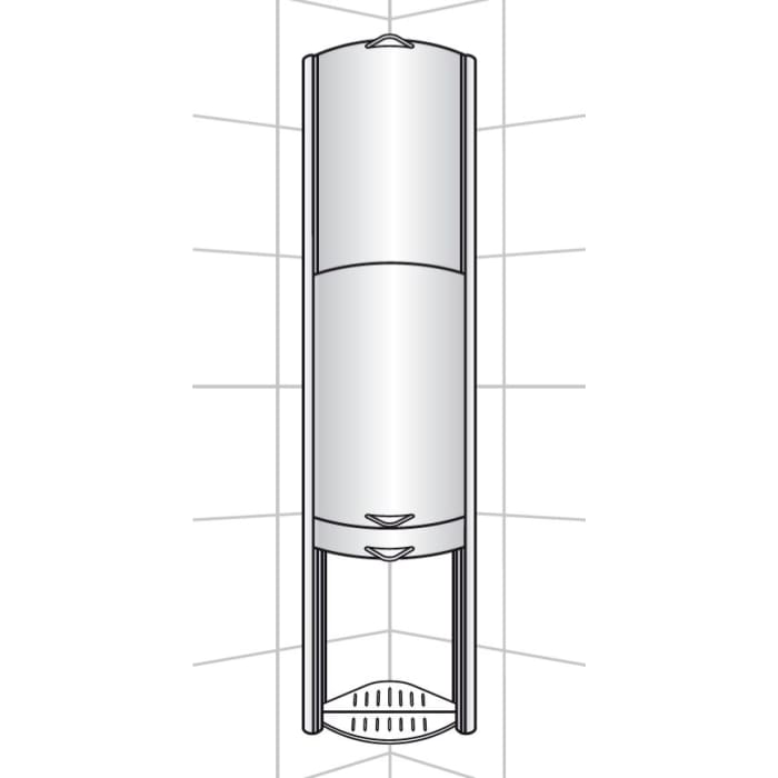 DUSCHOLUX Showerbox normal mit 3 Schiebeelementen