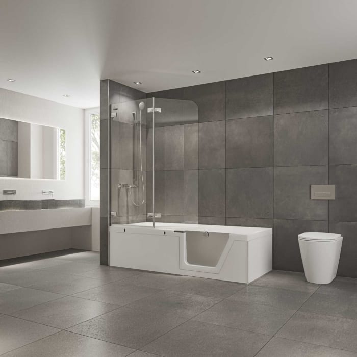 DUSCHOLUX Step-In Pure Schürze PanElle Front- und Rückenteil Sonderausstattung