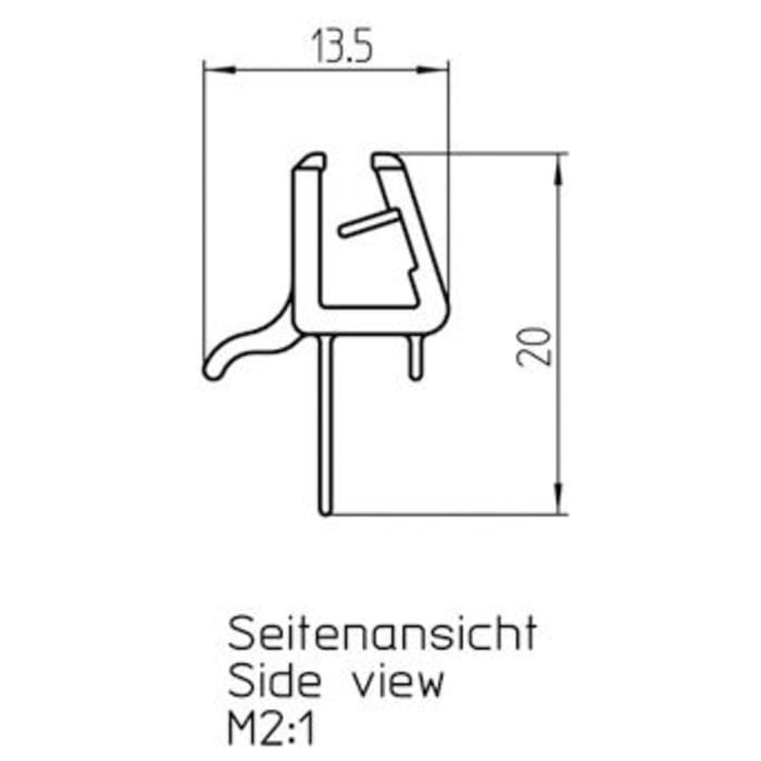 DUSCHOLUX Wasserabweisprofil