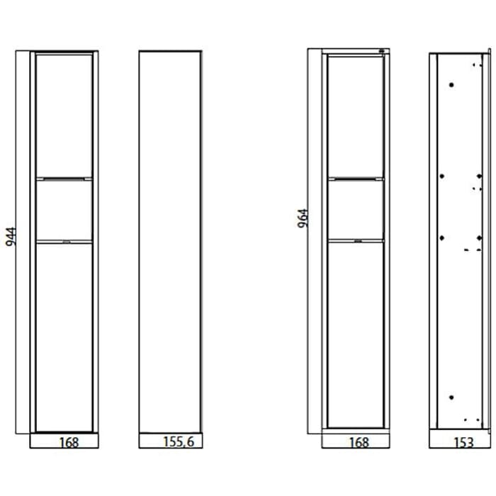 Emco asis 150 Gäste WC-Modul Unterputzmodell