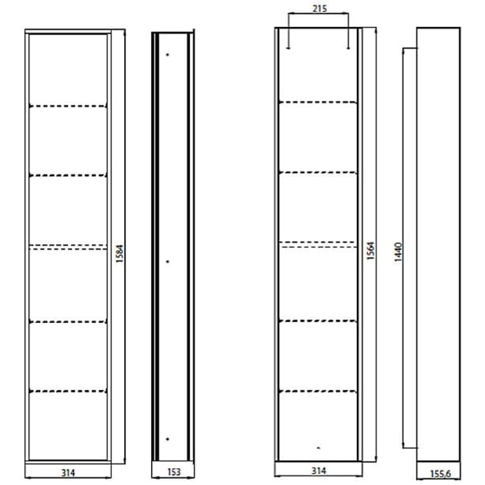 Emco asis 300 Schrankmodul, Unterputzmodell