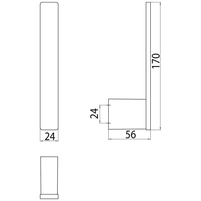 Emco Loft black Reservepapierhalter senkrecht