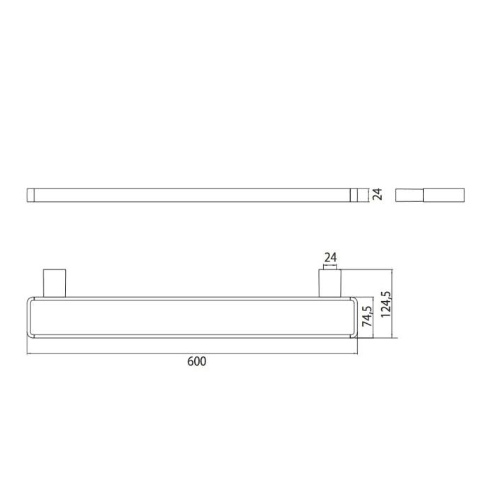 Emco Loft Relingsystem, 60 cm