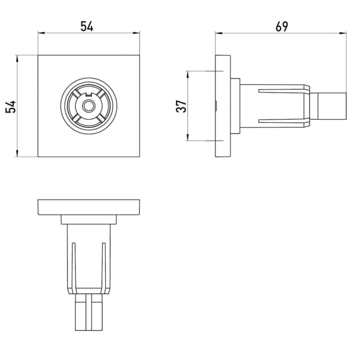 Emco system 2 Befestigungs-Set für Duschvorhänge
