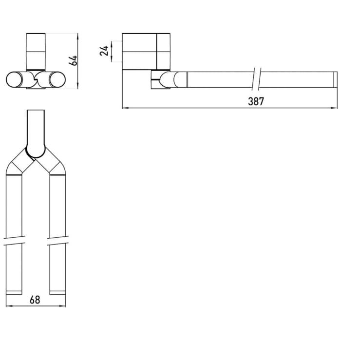 Emco system 2 Handtuchhalter 38,7 cm