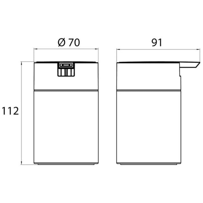 Emco system 2 Flüssigseifenspender Standmodell