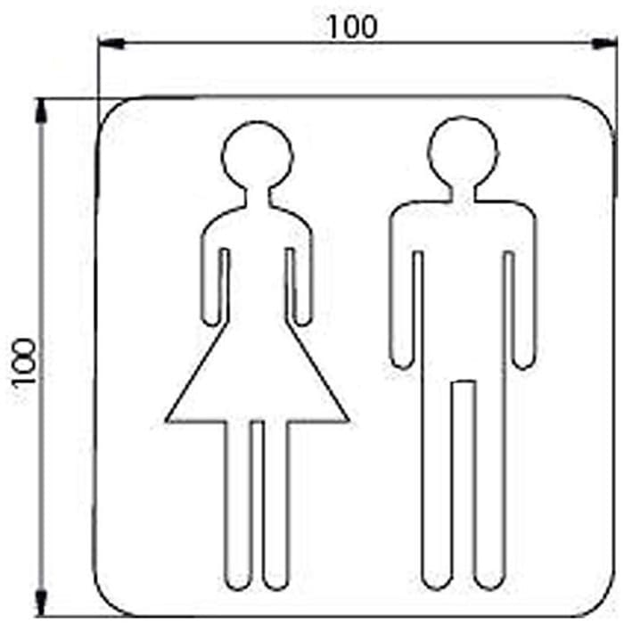 Emco system 2 Türschild Damen und Herren