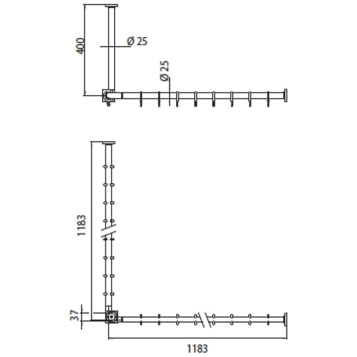 Emco system 2 Duschvorhang-Set 120 cm
