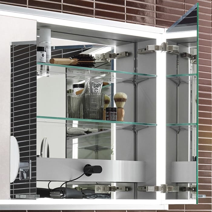 Emco asis prestige 2 LED-Lichtspiegelschrank 131,5 cm, ohne light System