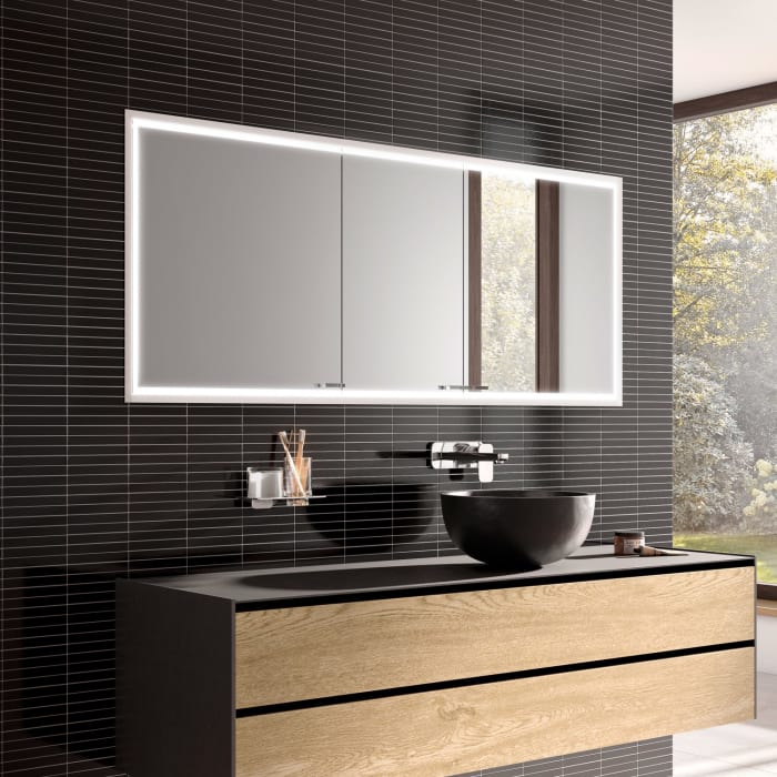 Emco asis prestige 2 LED-Lichtspiegelschrank 158,8 cm, ohne light System