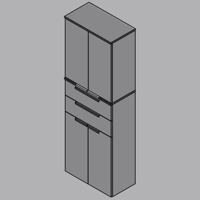 Fackelmann KARA Hochschrank 61 cm
