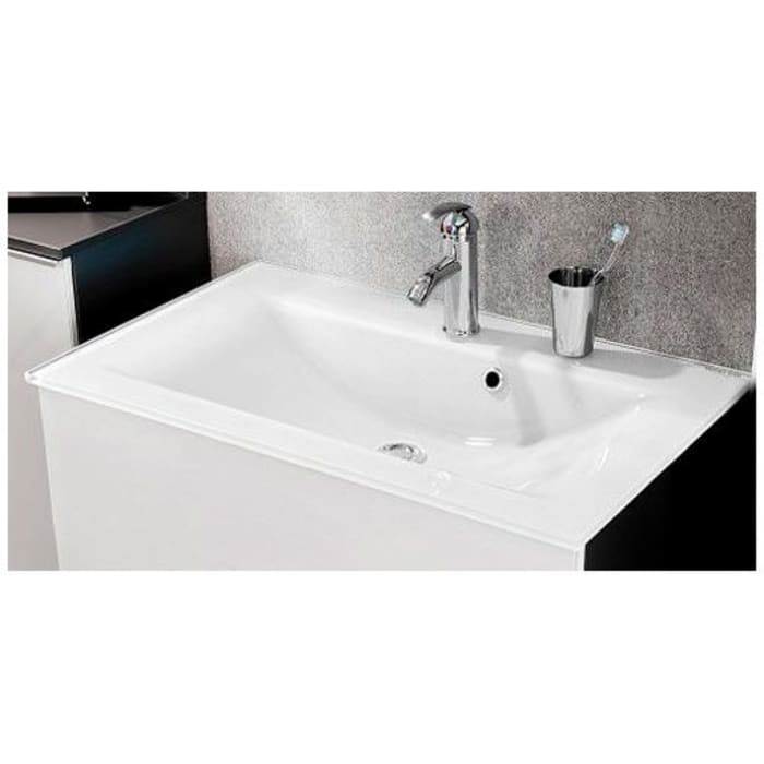 Fackelmann KARA Glasbecken 80 x 50 cm mit Backlight