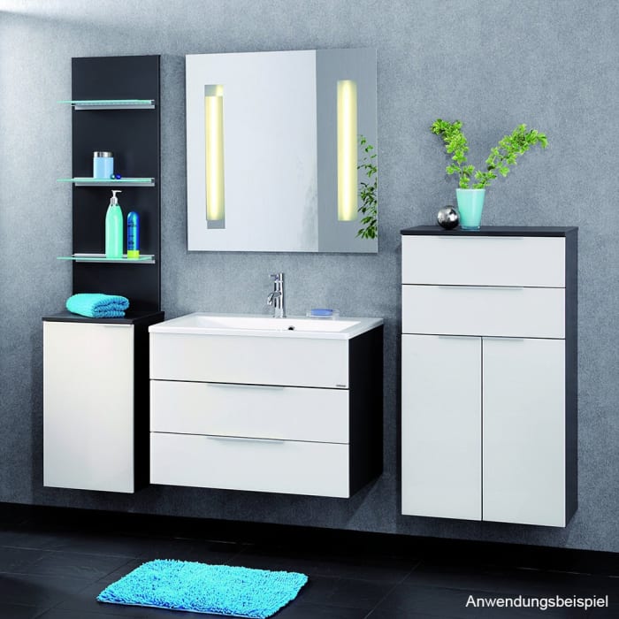 Fackelmann KARA Waschtischunterschrank 80 cm, mit 2 Schubladen