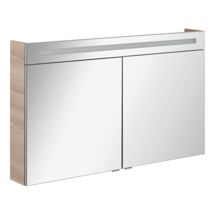 Fackelmann B.clever LED Spiegelschrank 120 cm mit 2 Türen