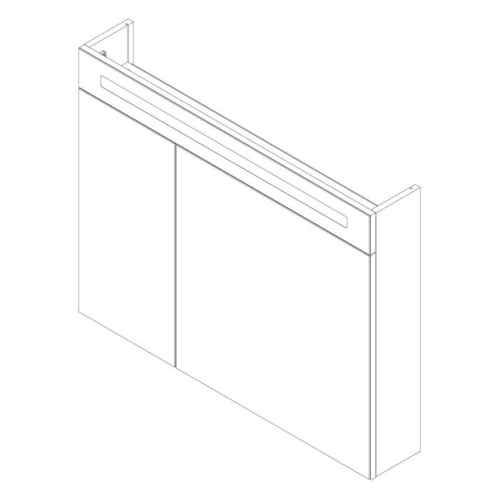 Fackelmann B.clever LED Spiegelschrank 90 cm