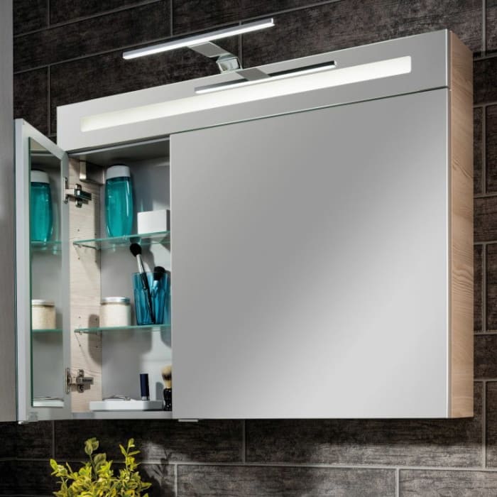 Fackelmann B.clever LED Spiegelschrank 90 cm