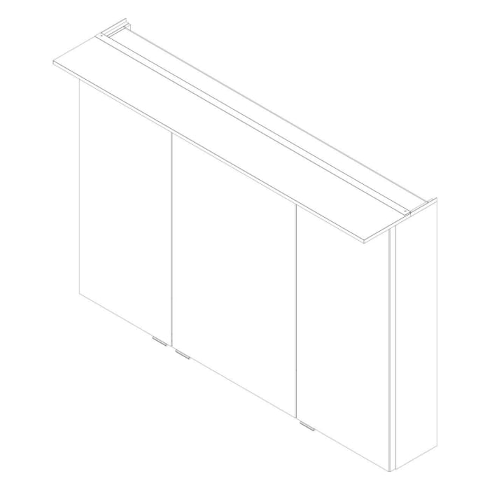 Fackelmann B.perfect LED Spiegelschrank 100 cm
