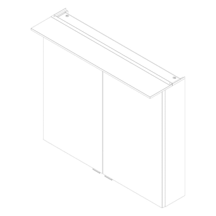 Fackelmann B.perfekt LED Spiegelschrank 80 cm