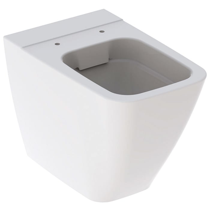 Geberit iCon Square Stand-WC Tiefspüler, geschlossene Form, ohne Spülrand