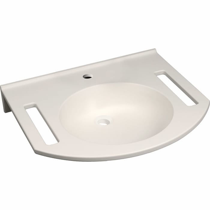 Geberit Publica Waschbecken 60 x 55 cm mit 1 Hahnloch mittig