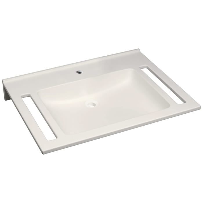 Geberit Publica Waschbecken 70 x 55 cm mit 1 Hahnloch mittig