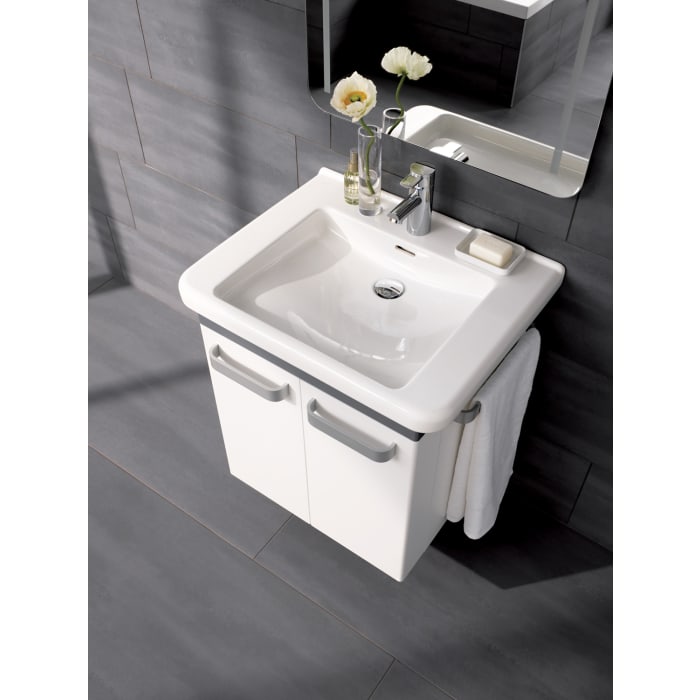 Geberit Renova Comfort Square Waschtisch 65 cm, barrierefrei